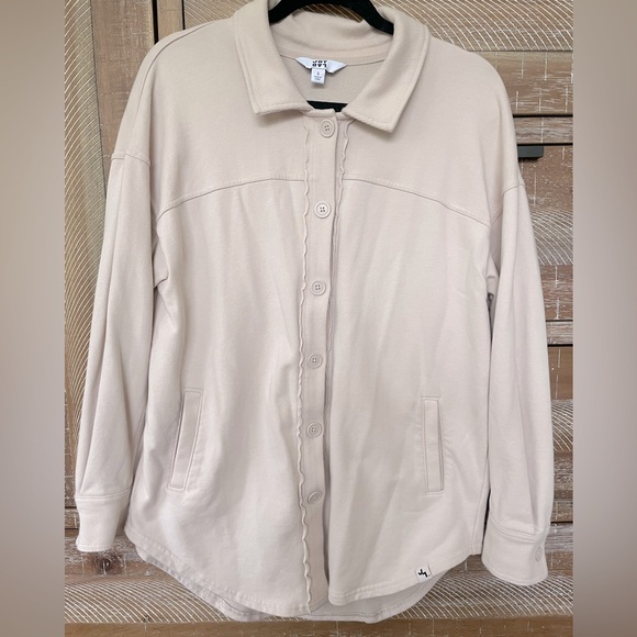 JoyLab - Cotton Button Down Shacket - Size Small - Picture 1 of 6